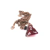 Dice-Chessex Jewelry Dice Pendant Necklace with Old Copper Finish - Holds a D4 Die - Your Source for Gaming Essentials