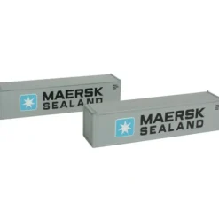 Online Con-Cor 443018 N Maersk Sealand 40' Hi-Cube Container #2 (Pack of 2) - Your Source for Gaming Essentials Trains
