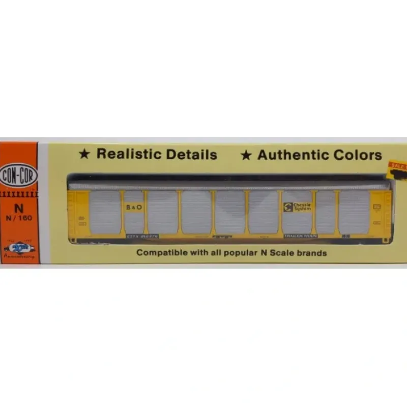 New Con-Cor 0001-6030099(02)N Baltimore & Ohio Tri Level Auto Freight Car #910375 NIB - Your Source for Gaming Essentials Trains