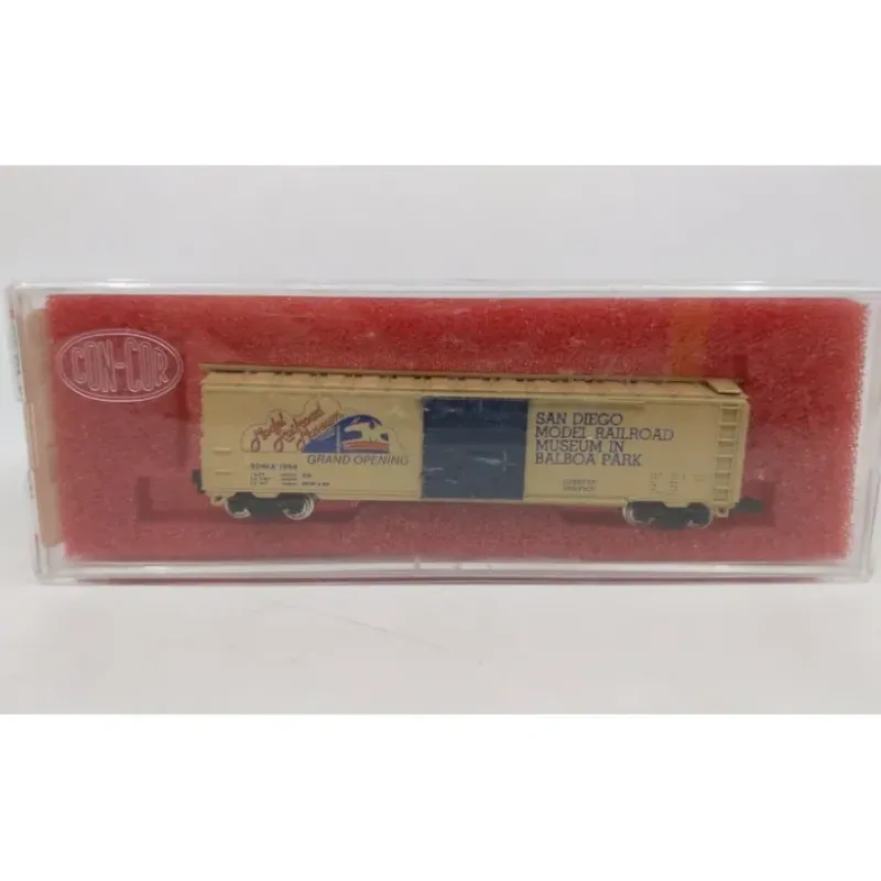 Best Con-Cor N Scale San Diego Museum Box Car #1986 NIB - Your Source for Gaming Essentials Trains