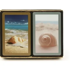 Cards-Congress Seashells Jumbo Index Bridge Playing Cards - 2 Deck Set - Your Source for Gaming Essentials