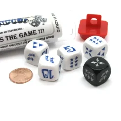 Dice>Cosmic Wimpout Dice Game - 5 Dice Set with Travel Tube and Instructions - Your Source for Gaming Essentials