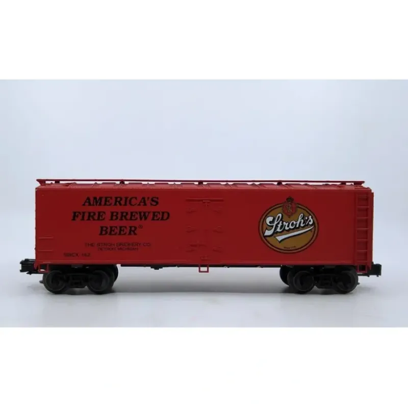 New Crown R-9003 O Gauge Stroh's Beer Refrigerator Car #142 LN - Your Source for Gaming Essentials Trains