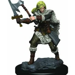 D&D Icons of the Realms Premium Figure, Painted Miniature: Human Female Barbarian - Your Source for Gaming Essentials Online