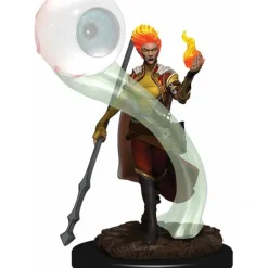 Tabletop Miniatures-D&D Icons of the Realms Premium Figure, Painted Miniature: (W6) Fire Genasi Wizard Female - Your Source for Gaming Essentials