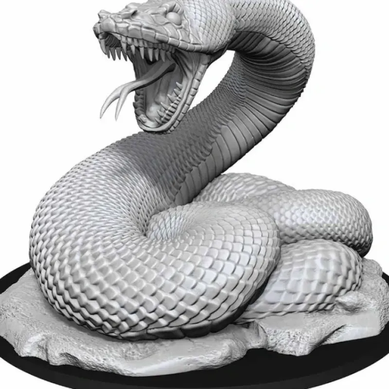 Tabletop Miniatures-D&D Nolzur's Marvelous Unpainted Miniatures (W13) Giant Constrictor Snake - Your Source for Gaming Essentials
