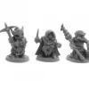 Tabletop Miniatures>Deep Gnome Adventurers (3) #30063 Reaper Legends: Bones USA Unpainted Plastic Figures - Your Source for Gaming Essentials