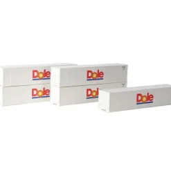 Discount Deluxe Innovations 504391 40' Refrig Cntr Dole 5 Car Set - Your Source for Gaming Essentials Trains
