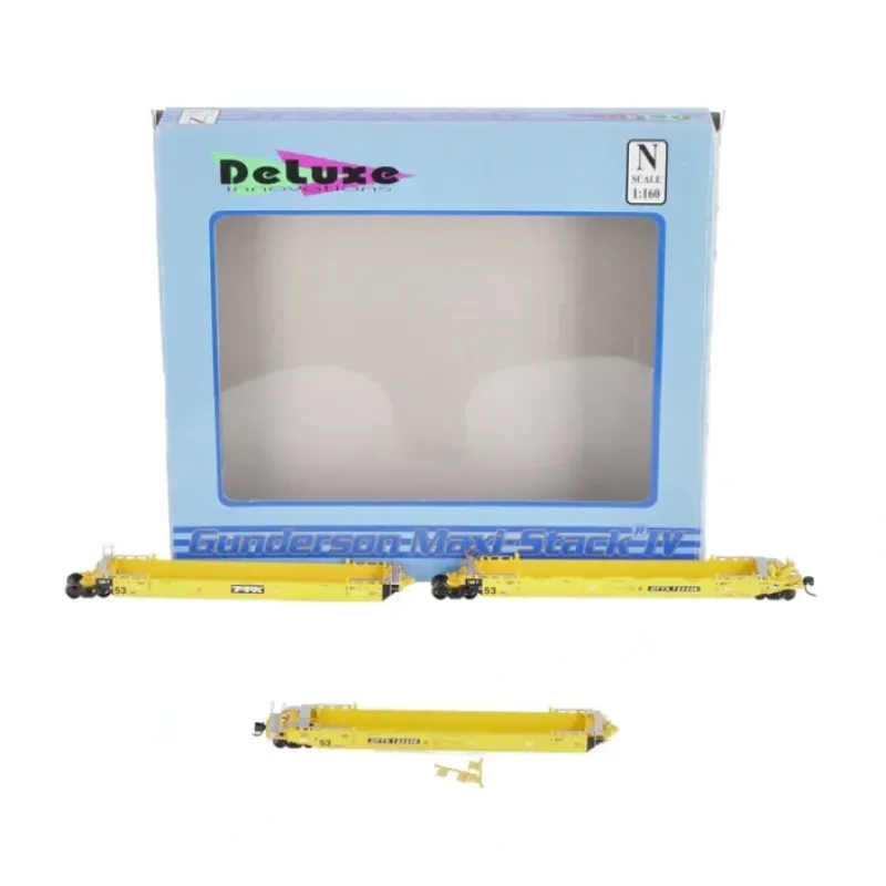 New Deluxe Innovations 350102 Gunderson Maxi-Stack IV 3-Unit Intermodal Well Car - Your Source for Gaming Essentials Trains