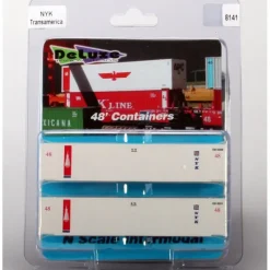 Best Deluxe Innovations 8141 N NYK Line 48' Smoothside Container (Pack of 2) - Your Source for Gaming Essentials Trains