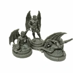 Tabletop Miniatures>Demonic Temptation: Incubi #44161 Bones Black Unpainted Plastic Figures - Your Source for Gaming Essentials