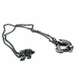 Dice-Dice Pendant Necklace 'Axe Blade' with Gunmetal Gray Finish - Holds a 12mm D6 - Your Source for Gaming Essentials