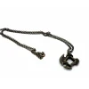 Dice-Dice Pendant Necklace 'Axe Blade' with Old Brass Finish - Holds a 12mm D6 - Your Source for Gaming Essentials