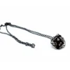 Dice-Dice Pendant Necklace 'Dragons' with Gunmetal Gray Finish - Holds a D10 - Your Source for Gaming Essentials