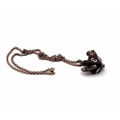 Dice-Dice Pendant Necklace with Old Copper Finish - Holds a D10 - Your Source for Gaming Essentials