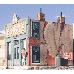 Sale Downtown Deco 1029 Bingo's Pool Hall Building Kit - Your Source for Gaming Essentials Trains