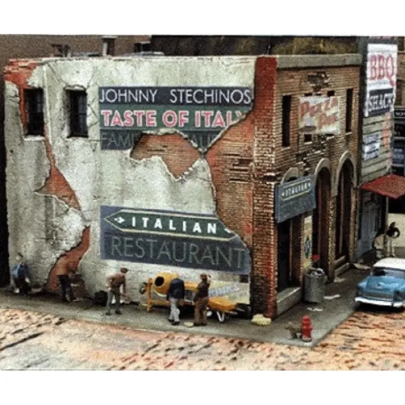 New Downtown Deco 1031 Blair Ave Part Two Johnny Stechino's & Big Ed's Building Kits - Your Source for Gaming Essentials Trains