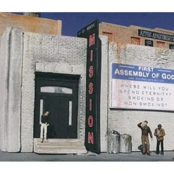 Online Downtown Deco 1034 HO Rescue Mission Building Kit - Your Source for Gaming Essentials Trains