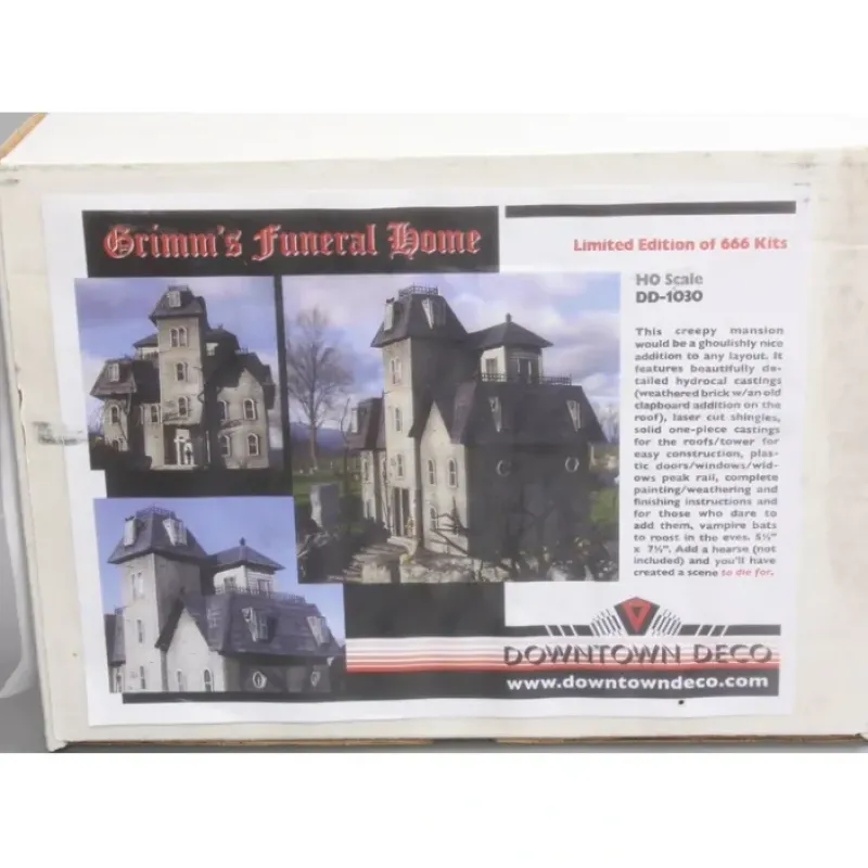 Clearance Downtown Deco DD-1030 Grimm's Funeral Home Kit - Your Source for Gaming Essentials Trains