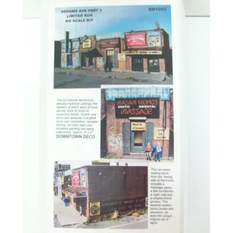 Downtown Deco DD-1002 HO Addams Ave. Part 2 Limited Run Building Kit - Your Source for Gaming Essentials Trains