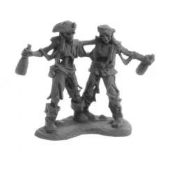 Tabletop Miniatures>Drunken Skeleton Pirates #04058 Dark Heaven Legends Unpainted Metal Figures - Your Source for Gaming Essentials