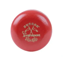 Toys-Duncan Wooden Crossed Flags Tournament Vintage-Replica YoYo - Red - Your Source for Gaming Essentials