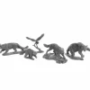 Tabletop Miniatures>Dungeon Dwellers Animal Companions (5) #07040 Bones USA Unpainted Plastic Minis - Your Source for Gaming Essentials