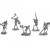 Tabletop Miniatures>Dungeon Dwellers Bog Skeletons (5) #07032 Bones USA Unpainted Plastic Figures - Your Source for Gaming Essentials