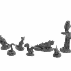 Tabletop Miniatures>Dungeon Dwellers Familars 2 #07049 Bones USA Unpainted Plastic Figures - Your Source for Gaming Essentials