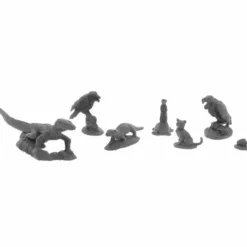 Tabletop Miniatures>Dungeon Dwellers Familiars 3 #07050 Bones USA Unpainted Plastic Figures - Your Source for Gaming Essentials