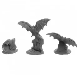 Tabletop Miniatures>Dungeon Dwellers Giant Bats (3) #07058 Bones USA Unpainted Plastic Figures - Your Source for Gaming Essentials