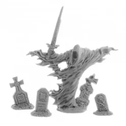 Tabletop Miniatures>Dungeon Dwellers Grave Wraith #07034 Bones USA Unpainted Plastic Figure - Your Source for Gaming Essentials