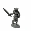 Tabletop Miniatures>Dungeon Dwellers Jana Frostwind Barbarian #07025 Unpainted Bones USA Plastic - Your Source for Gaming Essentials