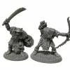 Tabletop Miniatures>Dungeon Dwellers Orc Raiders (2) #07013 Bones USA Unpainted Plastic Figures - Your Source for Gaming Essentials