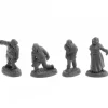 Tabletop Miniatures>Dungeon Dwellers Zombies (4) #07055 Bones USA Unpainted Plastic Figures - Your Source for Gaming Essentials