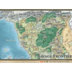 Board Games-Dungeons and Dragons Forgotten Realms Savage Frontier RPG Map - Your Source for Gaming Essentials