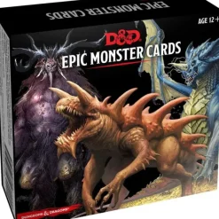 Board Games-Dungeons and Dragons RPG Epic Monster Cards - 77 Oversized Cards - Your Source for Gaming Essentials