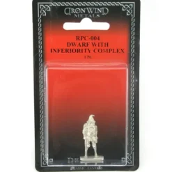 Tabletop Miniatures>Dwarf with Inferiority Complex #RPC-004 Classic Ral Partha Fantasy Metal Figure - Your Source for Gaming Essentials