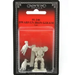 Tabletop Miniatures>Dwarven Iron Golem #01-246 Classic Ral Partha Fantasy RPG Metal Figure - Your Source for Gaming Essentials