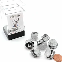 Dice-Eclipse Dice 7 Piece Polyhedral DnD Dice Set - Luna - Your Source for Gaming Essentials