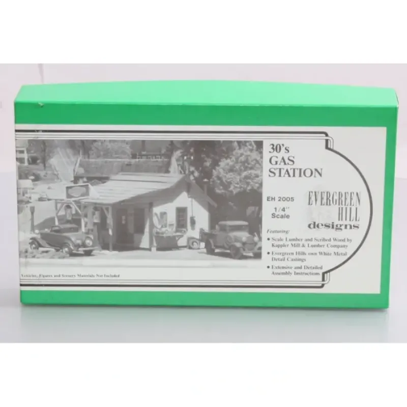 Outlet Evergreen Hill 2005 O Scale 30'S Gas Station Building Kit - Your Source for Gaming Essentials Trains