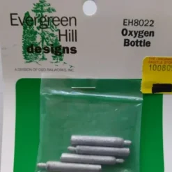 New Evergreen Hill EH8022 O White Metal Oxygen Bottle (Pack of 4) - Your Source for Gaming Essentials Trains