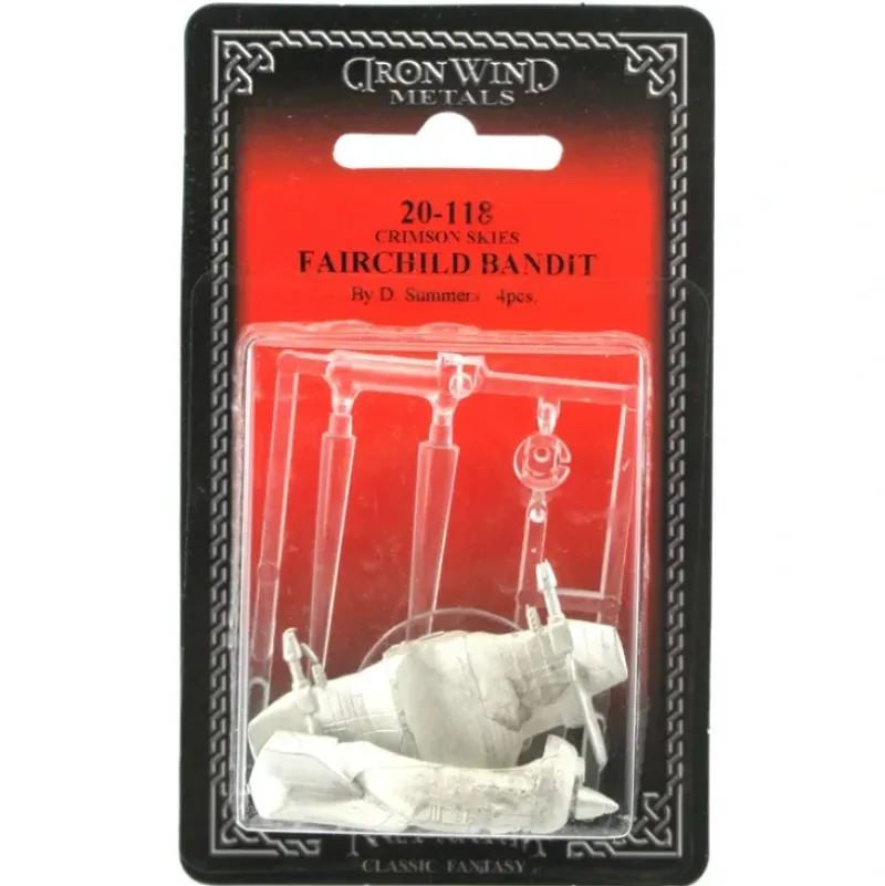 Fairchild Bandit #20-118 Crimson Skies RPG Metal Ral Partha Figure - Your Source for Gaming Essentials Sale