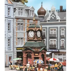 Faller 180583 HO Four-Face Clock Tower Kit - Your Source for Gaming Essentials Trains