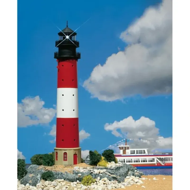 Faller 131010 HO Hornum Lighthouse with Becon Building Kit - Your Source for Gaming Essentials Trains