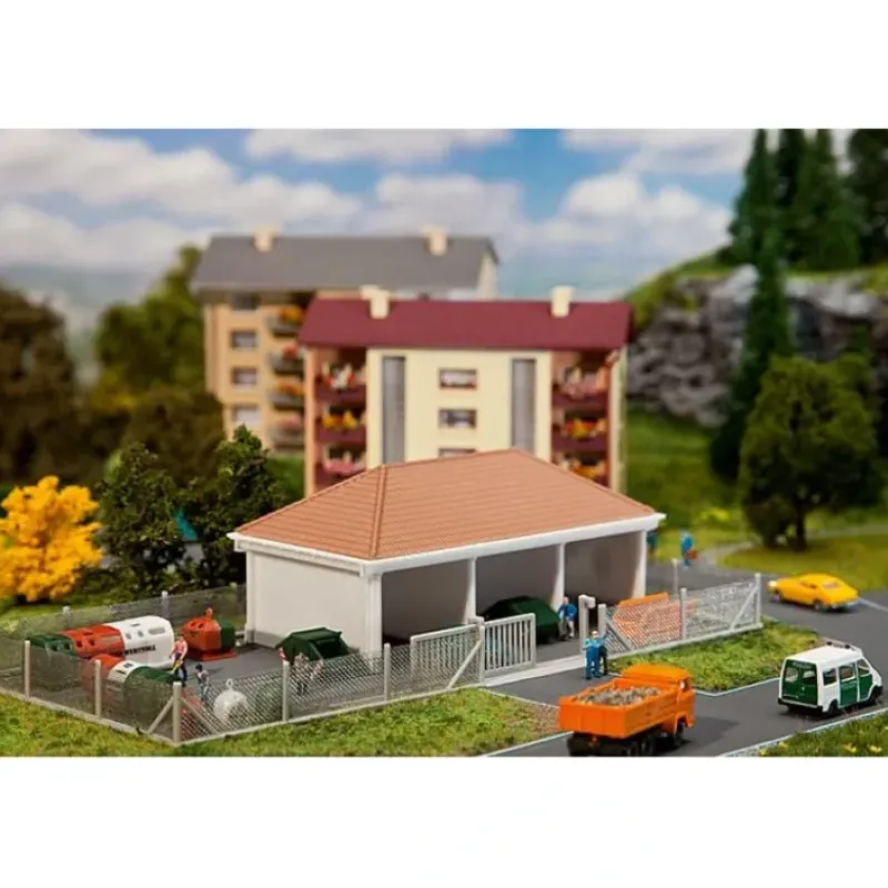 New Faller 232246 N Scale Recycling Depot Building Kit - Your Source for Gaming Essentials Trains