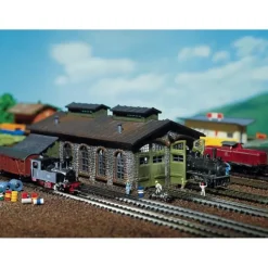 Hot Faller 222116 2-Stall stone enginehouse - Your Source for Gaming Essentials Trains