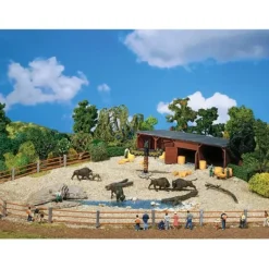 Best Faller 130565 Zoo Bison Display with Sheds and 5 Bison Figures Kit - Your Source for Gaming Essentials