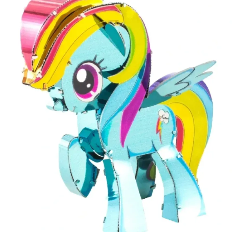 Toys-Fascinations Metal Earth My Little Pony Rainbow Dash Color 3D Model Kit - Your Source for Gaming Essentials