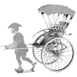 Toys-Fascinations Metal Earth Rickshaw Laser Cut 3D Metal Model Kit - Your Source for Gaming Essentials